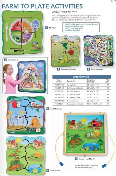 Playscapes Animal Farm Wall Toy, educational farm-themed wall activity with interactive farm and animal match game for kids.