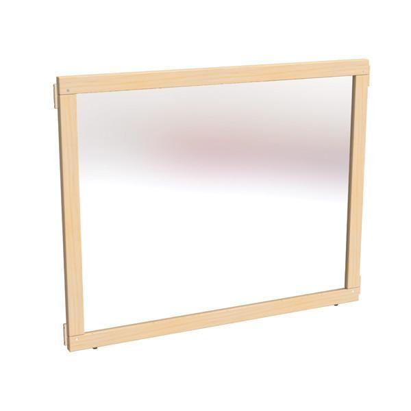 Jonti-Craft Mirror Classroom Divider Panel - KYDZ Suite® E-height - 36" Wide, wooden frame classroom divider with a mirror surface.