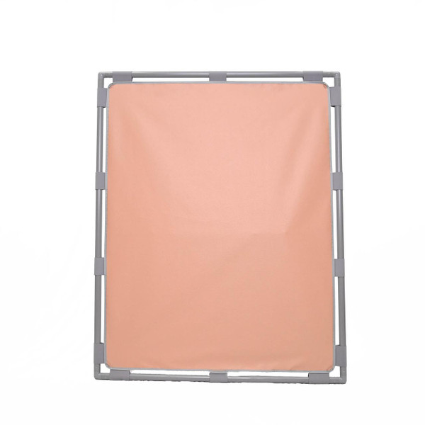 Children's Factory Elements Big Screen Clay PlayPanel, soft pink play panel with a sturdy gray frame.