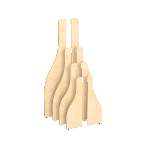 Jonti-Craft Stabilizer Wing Pair for KYDZ Suite® Classroom Dividers, pair of wooden stabilizer wings for classroom dividers.