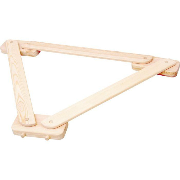 Moje Bambino Footbridge Balance Board Set, wooden flexion trainer and balance board with a triangular shape for kids' physical activity.