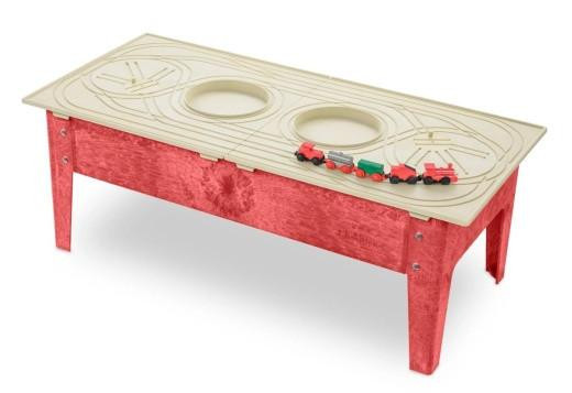 Childbrite Express Toddler Train Table with Red Ball Express Train, kids play table featuring a train track and train set for toddlers.