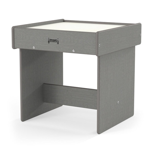 Jonti-Craft Gray Wood Light Box Table, kids' light table with a wooden gray finish and lighted surface for creative activities.