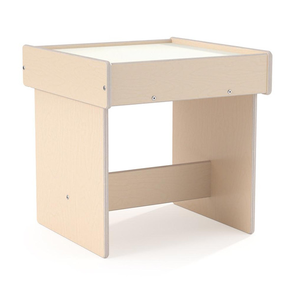 Jonti-Craft White Wood Light Box Table, a wooden light-up table for children's activities and educational use.