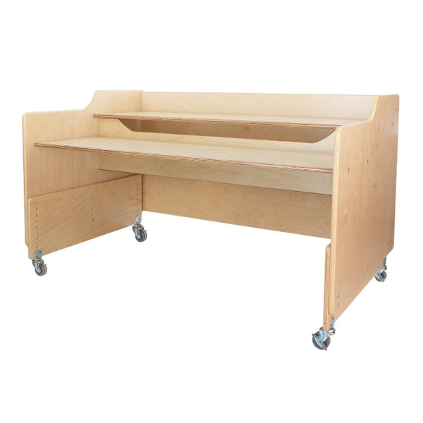 Mobile Computer Desk - Fully Assembled - 48"W