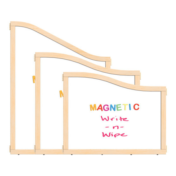 Jonti-Craft KYDZ Suite Magnetic Write-n-Wipe Cascade Panel - 36" Wide - 1521JCxMG