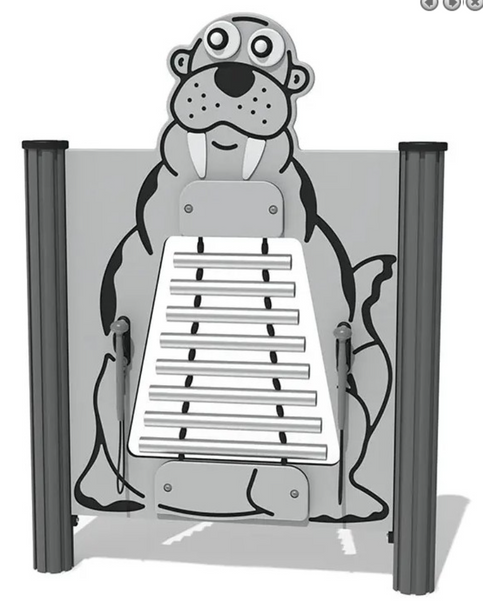 Playground Prodigy Waldo the Walrus Outdoor Musical Glockenspiel Panel - FAFIMUTUBEWAL3