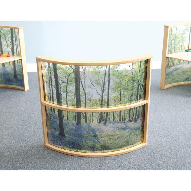 Whitney Brothers Nature View Curved Room Divider Panel 36" H - WB0609