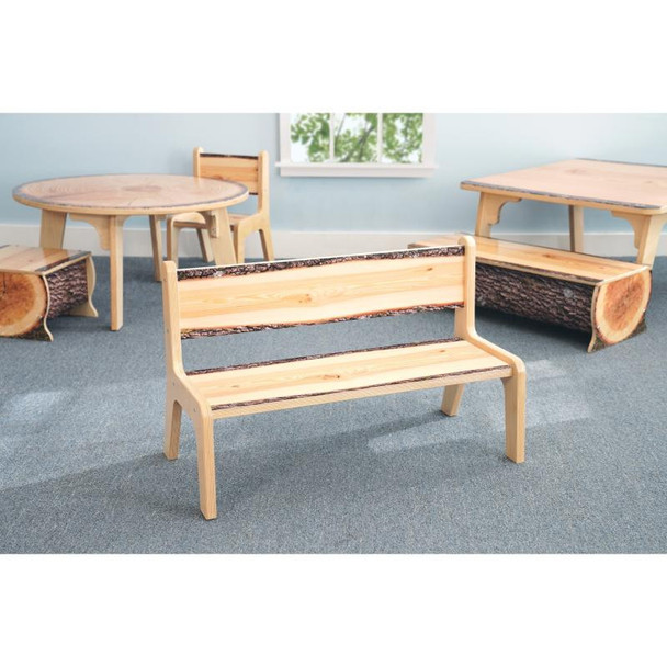 Whitney Brothers Nature View Live Edge Bench 10" H - WB0908