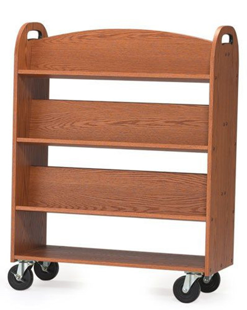 Gressco MAR-LINE - Book Truck - 6 Sloping Shelves w/Handles - 3046*