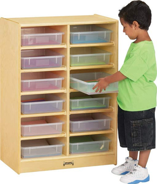 Jonti-Craft 12 Paper-Tray Mobile Storage with or without Trays - 0612JC