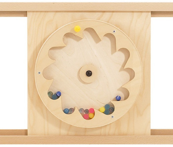 HABA Pro Gear Wheel with Rubber Balls Sensory Wall Panel Toy - 120393