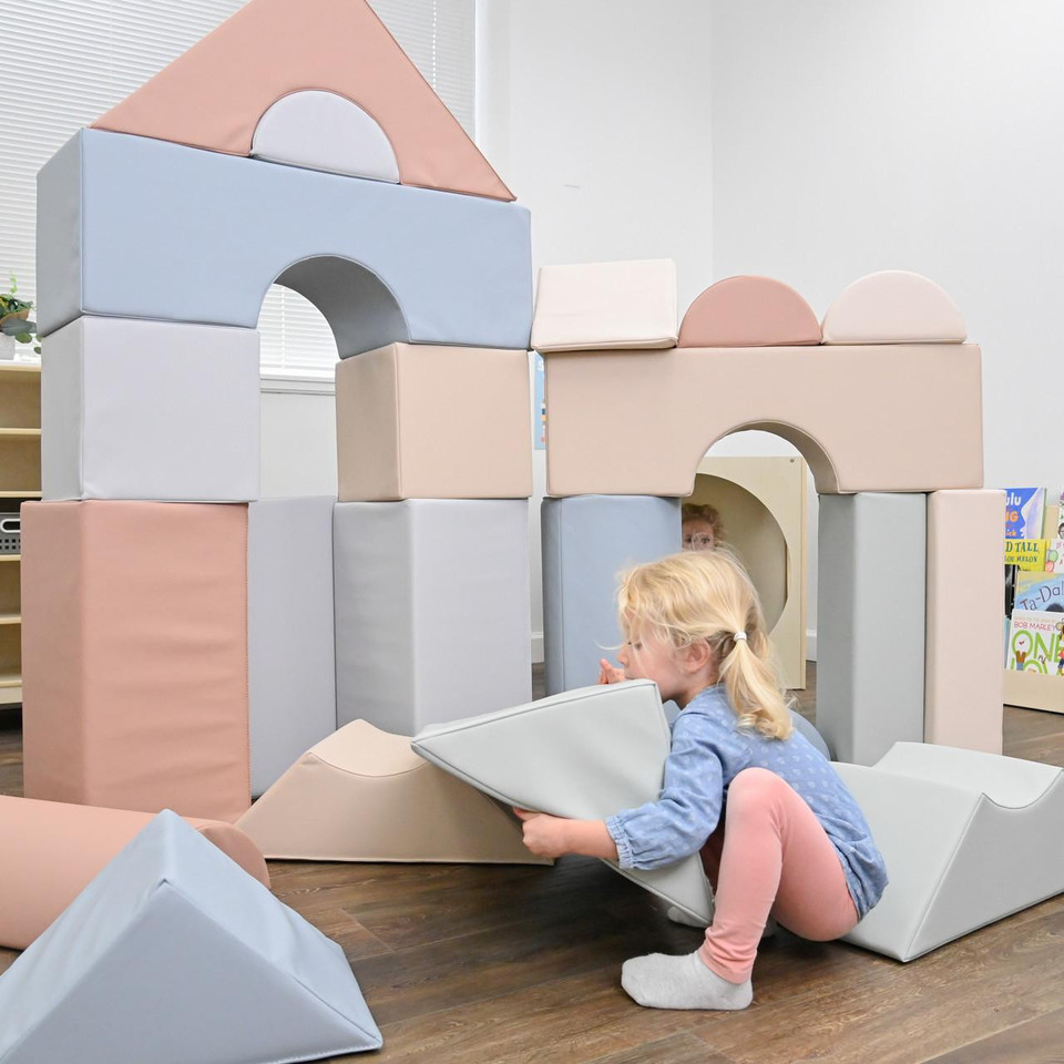 Elements Large Foam Building Blocks - Set of 35 - Soft Play Blocks