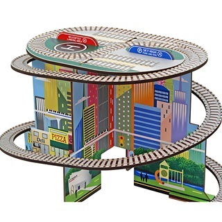 Wooden Train Tracks - Buildable Track Pieces for Train Play