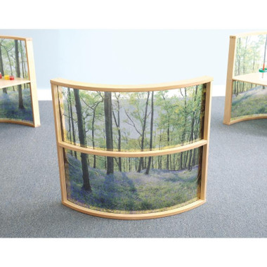 Nature View Curved Room Divider Panel 36" H