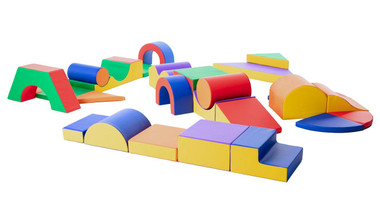 Pattern Gross Motor Foam Climbing Blocks