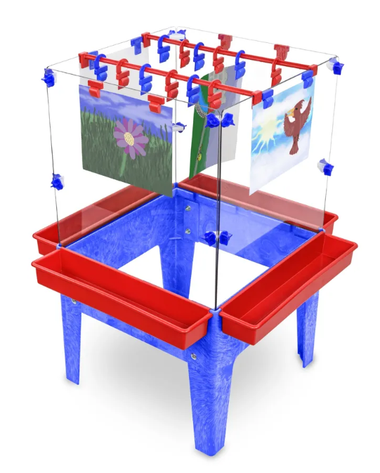 Toddler 4 Station Space Saver Art Easel - 18" Tall