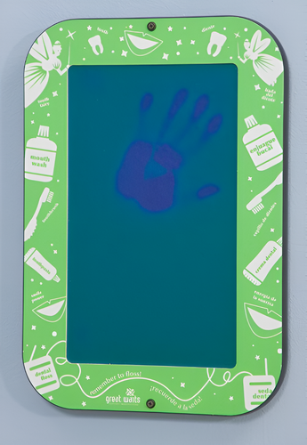 Smile Dental Office Heat Sensitive Wall Panel - Green