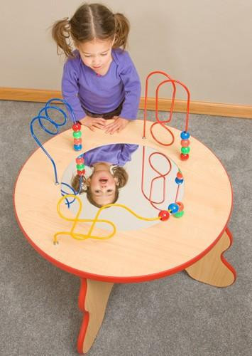 Wavy Legs Beads & Mirror Play Table
