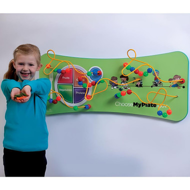 MyPlate Flip Bead Maze Wall Toy