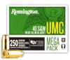 Remington UMC .40 S&W 180 grain Full Metal Jacket 250 Round Mega Pack - 23779