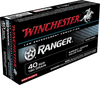 Winchester .40 S&W Ammo 180 Grain Ranger Series Jacketed Hollow Point