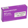 Winchester 40 S&W Ammo 180 Grain FMJ DHS Purple Tinted