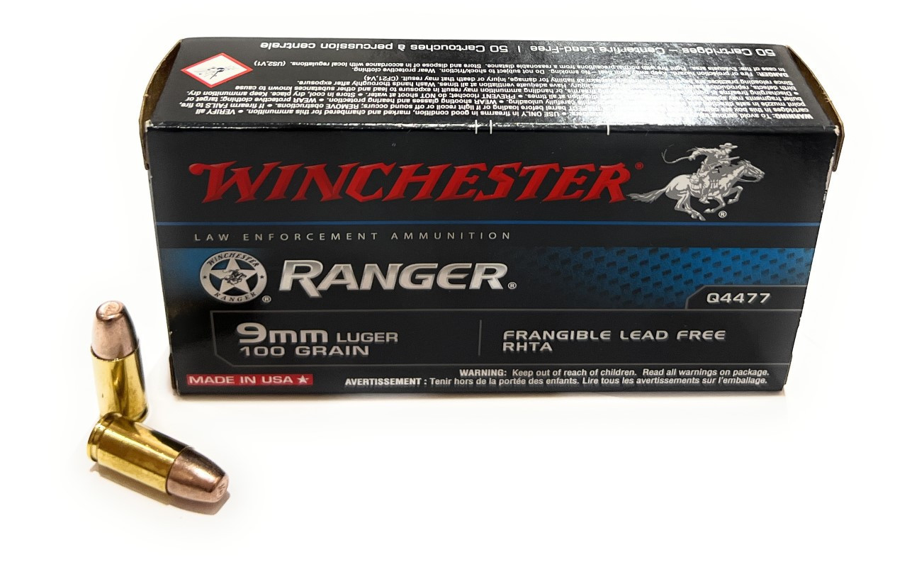 Winchester Ranger 9mm Luger 100 Grain Frangible RHTA Lead Free