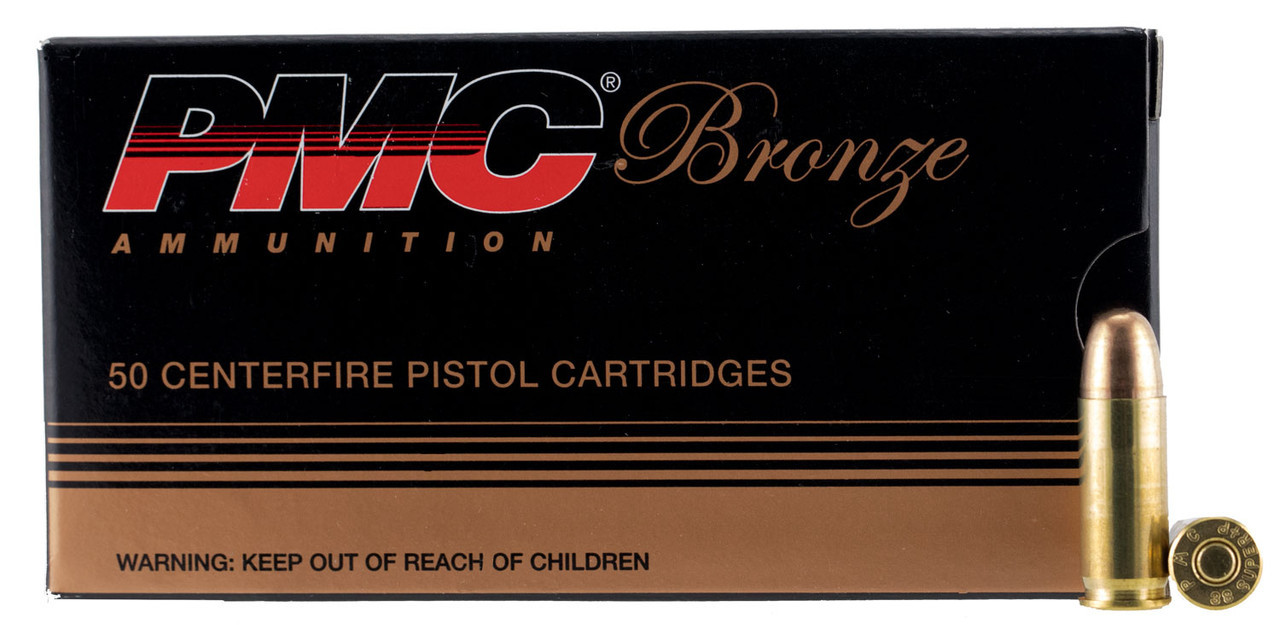PMC 38SA Bronze 38 Super +P 130 gr 1100 fps Full Metal Jacket