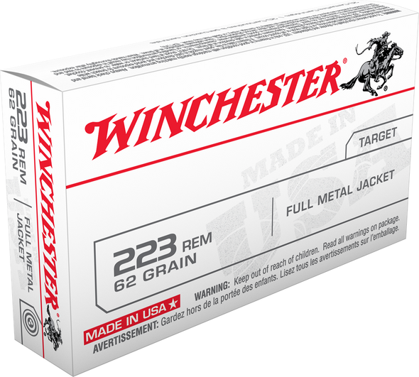 Winchester USA 223 62gr FMJ Ammunition