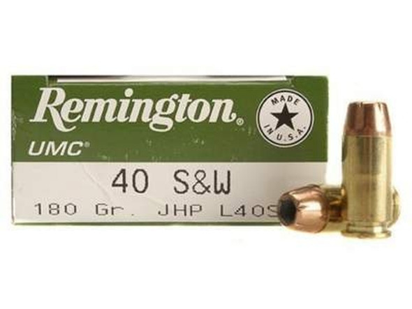 Remington 40 S&W L40SW2 180 gr JHP 100 ROUNDS - 23694