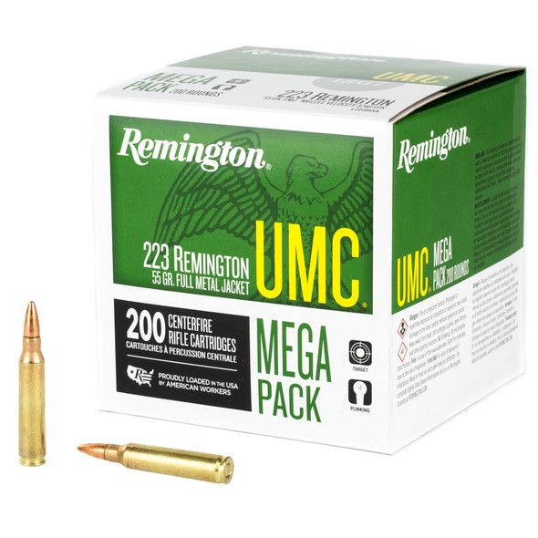 Remington 223 Remington 55 Grain Full Metal Jacket Mega Pack-23683