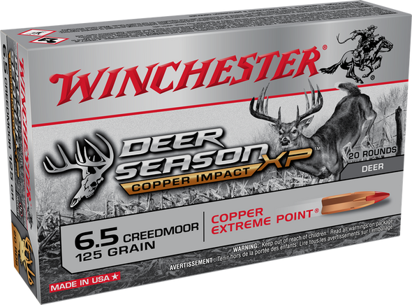 Winchester Ammo X65DSLF Deer Season XP Copper Impact 6.5 Creedmoor 125 gr Extreme Point Winchester Ammo X65DSLF Deer Season XP Copper Impact 6.5 Creedmoor 125 gr Extreme Point
