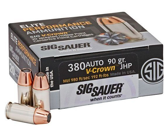 SIG SAUER Elite Performance .380 Auto JHP SIG SAUER Elite Performance .380 Auto JHP