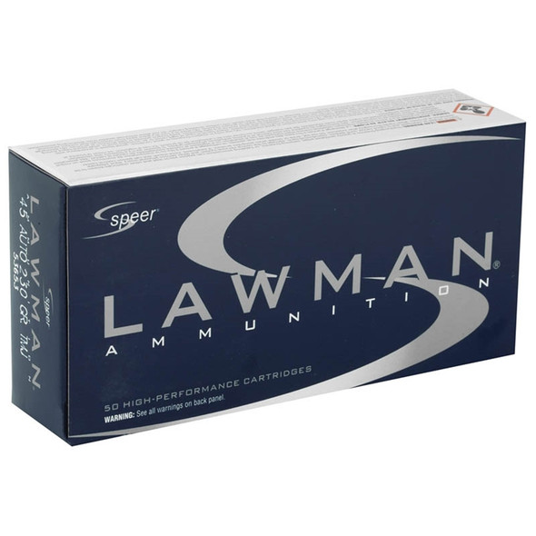 SPEER LAWMAN .45 ACP 230 GRAIN TOTAL METAL JACKET 53653