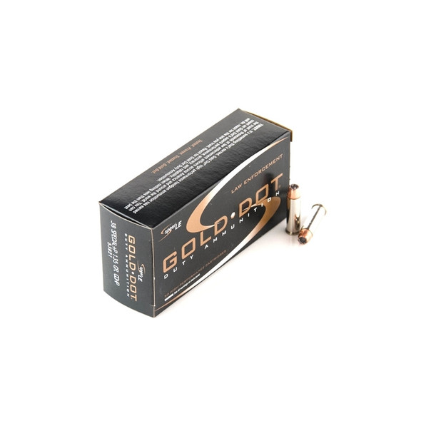 Speer Gold Dot .38 Special + P 135 Grain Jacketed Hollow Point Ammunition