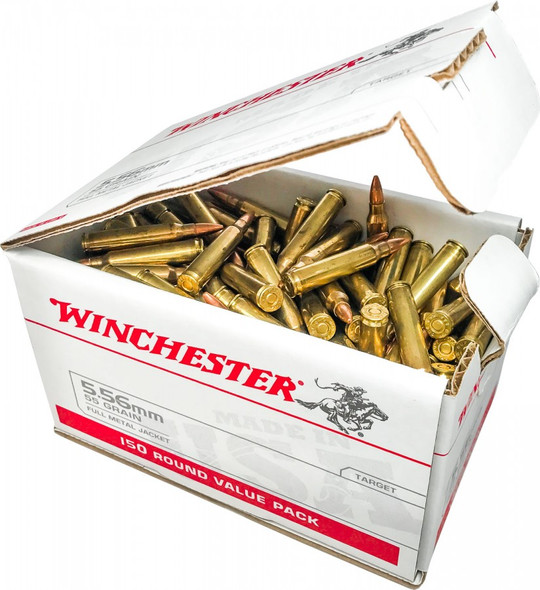 Winchester 5.56x45mm NATO 55 Grain Full Metal Jacket Ammunition