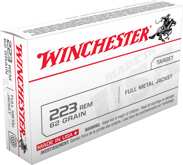 Winchester USA 223 62gr FMJ Ammunition