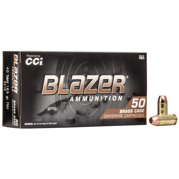 Blazer Brass 40 S&W 165 Grain Full Metal Jacket (1000 Rounds)