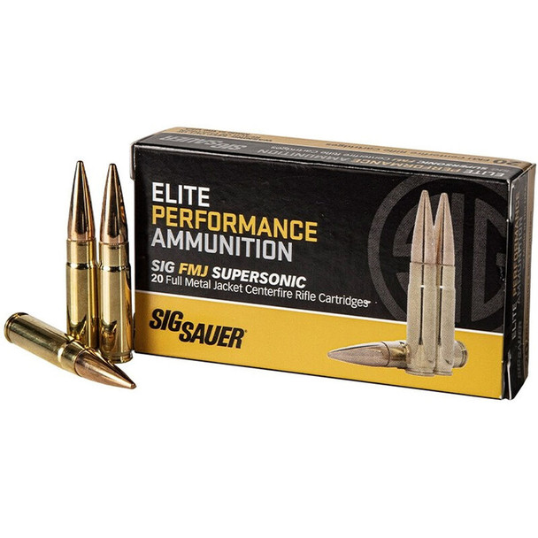 SIG Sauer Elite Ball .300 AAC Blackout Ammunition 100 Rounds 125 Grain FMJ Sierra 2145fps