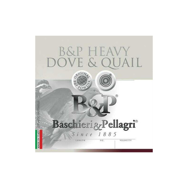 Baschieri & Pellagri Dove & Quail Shotshells- 12 ga 2-3/4 In 1-1/8 oz Size 8 1255 fps 12B18D8