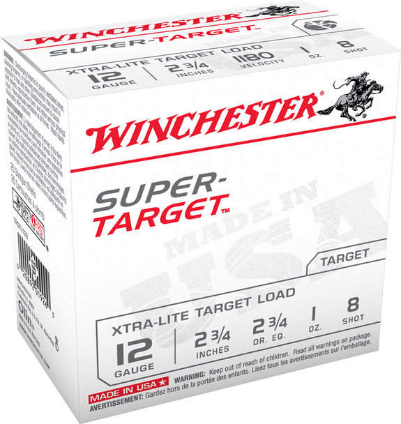 Winchester Ammo Super Target Xtra-Lite 12 Gauge 2.75" 1 oz 8 Shot