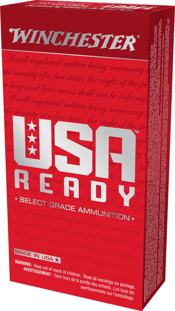Winchester Ammo RED10 USA Ready 10mm Auto 180 gr Full Metal Jacket Flat Nose (FMJFN)