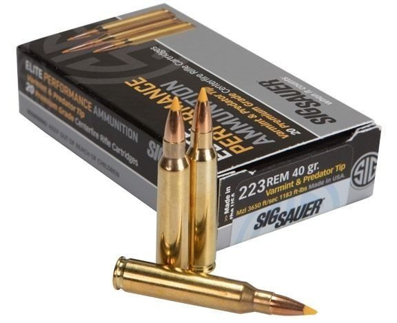 SIG SAUER Elite Performance .223 Rem Varmint & Predator 40 Grain