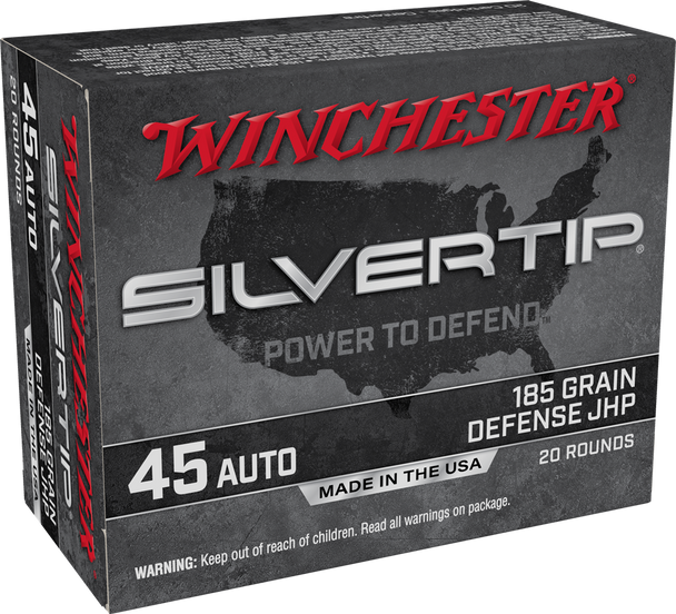 Winchester Silvertip 45 ACP 185 Grain Hollow Point