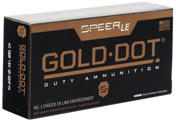 Speer Gold Dot .40 S&W HP 180 Grain