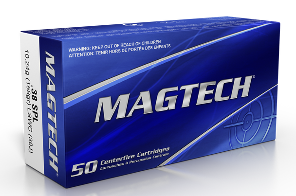 Magtech 38J Range/Training 38 Special 158 gr Lead Semi Wadcutter 50 Per Box/ 20 Cs