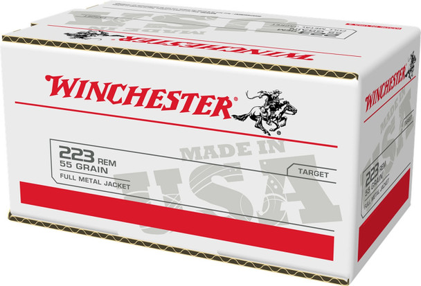 Winchester 223 Rem Ammunition W223200 55 Grain Full Metal Jacket Range Pack 200 Rounds