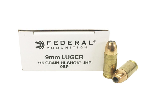 Federal Personal Defense 9mm 115 Grain HI-SHOK Jacketed Hollow Point Ammunition