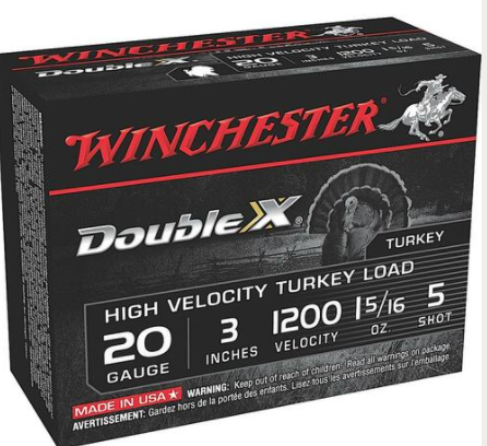 Winchester STH2035 Double X HV 20 Gauge 3" 1 5/16 oz 5 Shot 10 Rounds